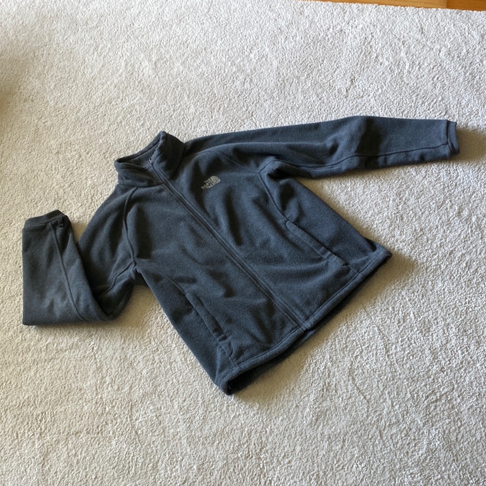 Men’s Med Dark Grey NorthFace Fleece Jacket